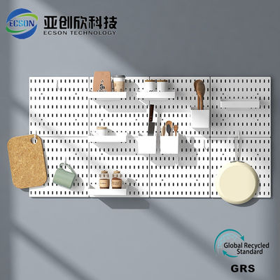 White hole plate for storing plastic injection molded items with hot and cold runners