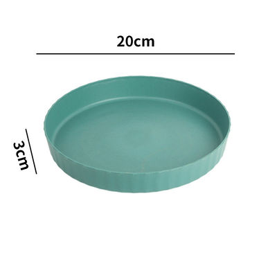 Custom Wheat Straw Plastic Parts in Various Colors for  PP thickened circular dining plate