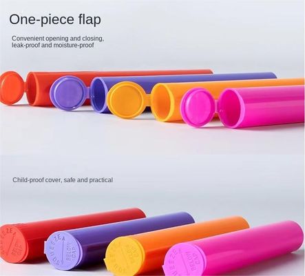 Multifunktionales, farbiges, wasserdichtes Kunststoff-Rollrohr mit Squeeze-Pop-Top-Kappen